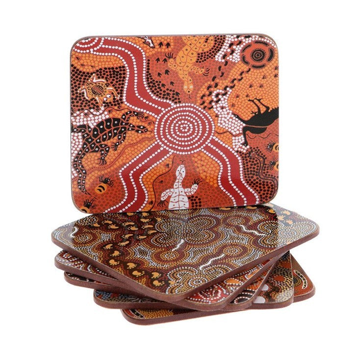 😍 Aboriginal Assorted Coasters Set...