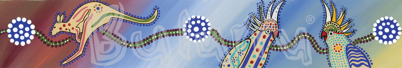 Kangaroo & Cockatoos