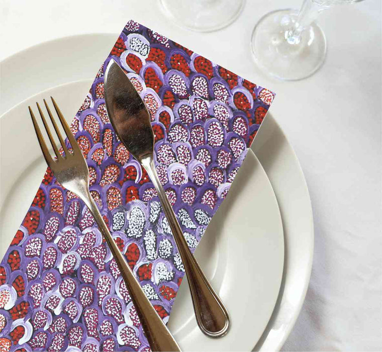 Napkin Cindy Wallace Blue | Set of 4