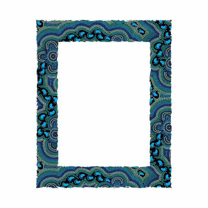 Wooden Photo Frame - On Walkabout Blue