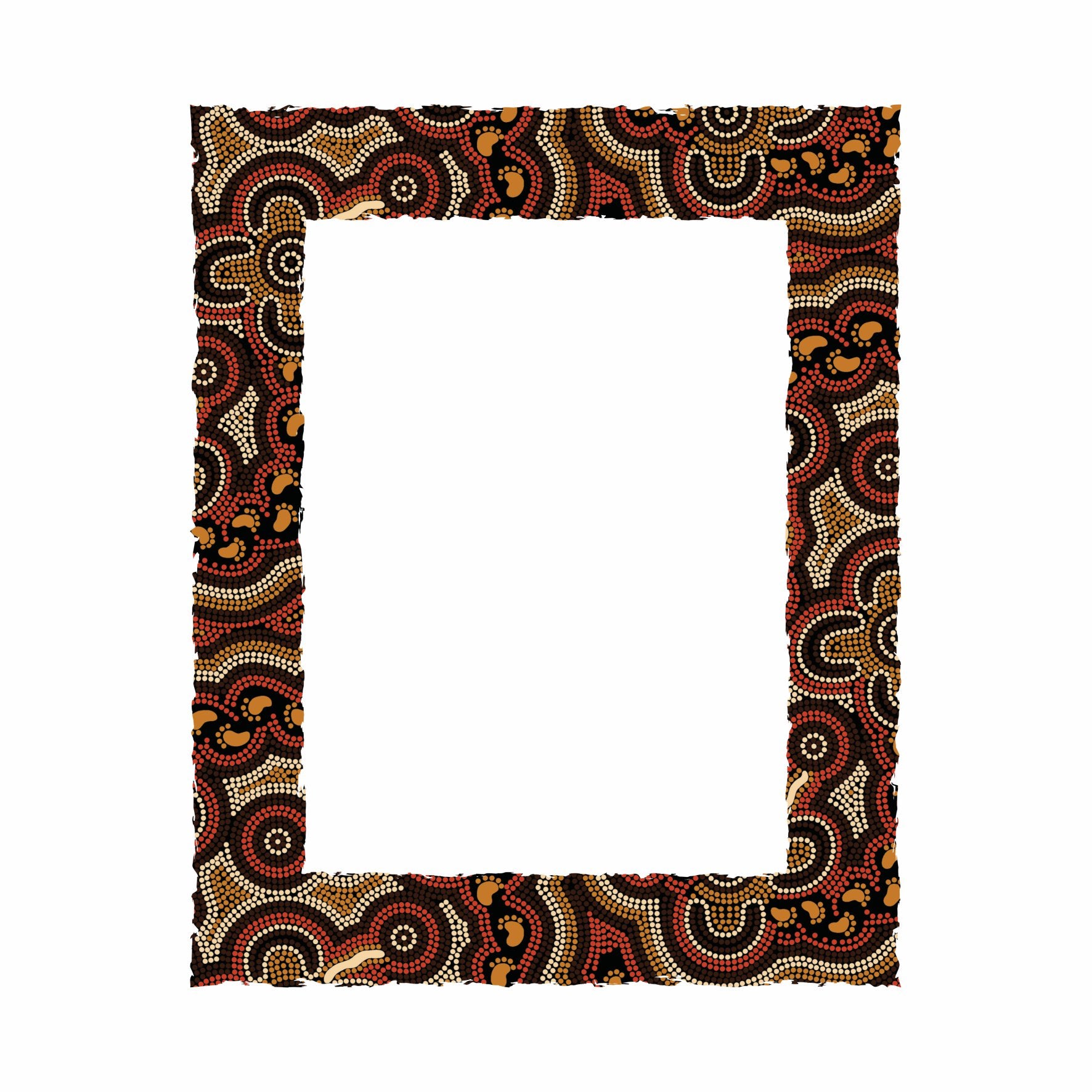 Wooden Photo Frame - On Walkabout Ochre