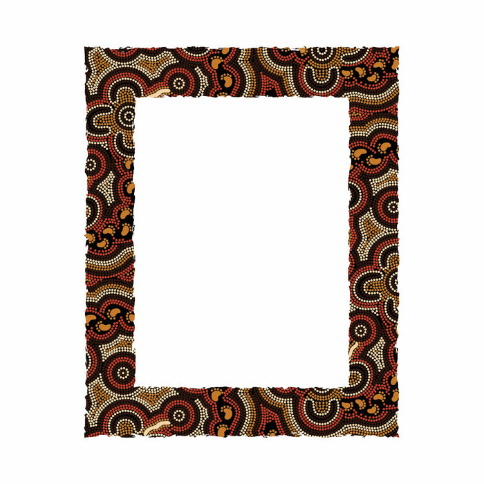 Wooden Photo Frame - On Walkabout Ochre