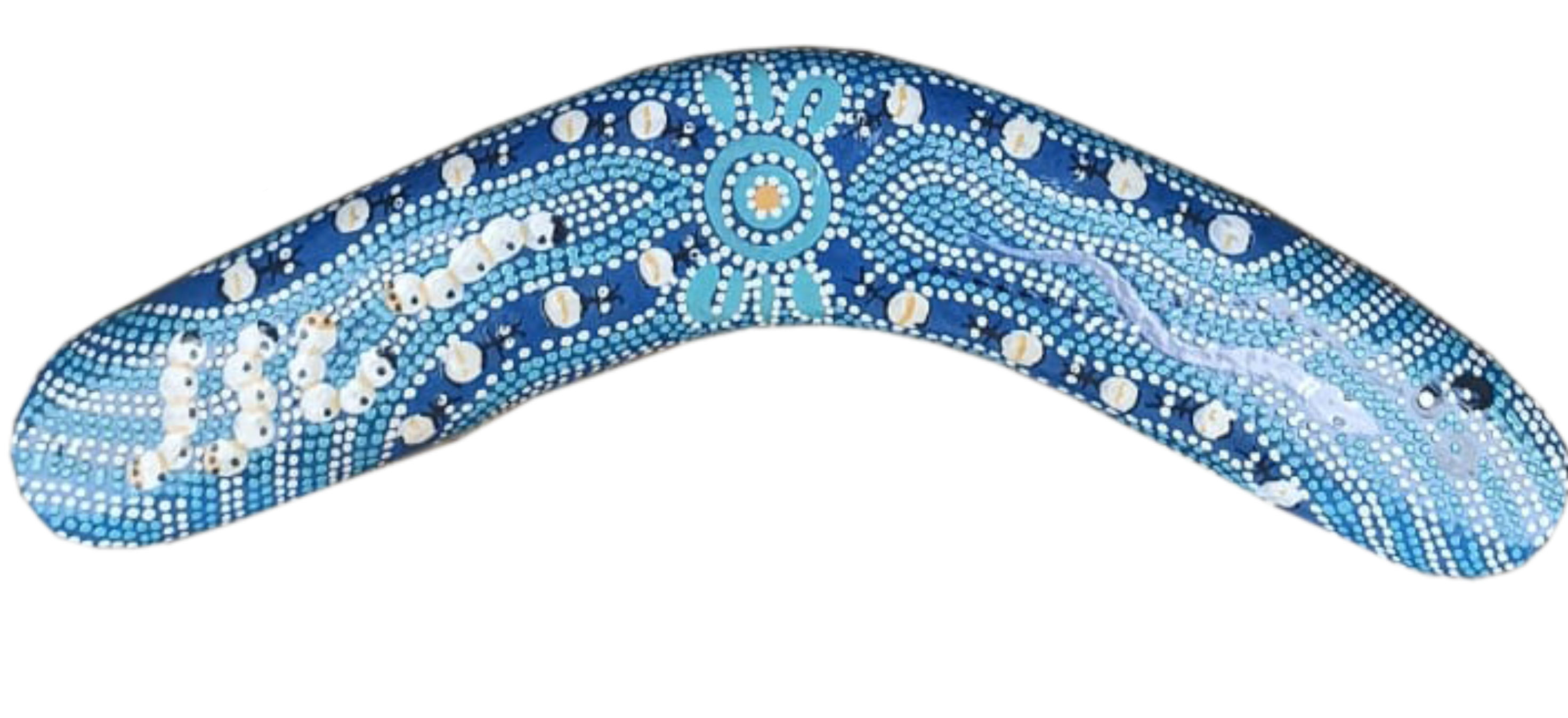 Boomerang - Bush Tucker Blue By Julie Paige