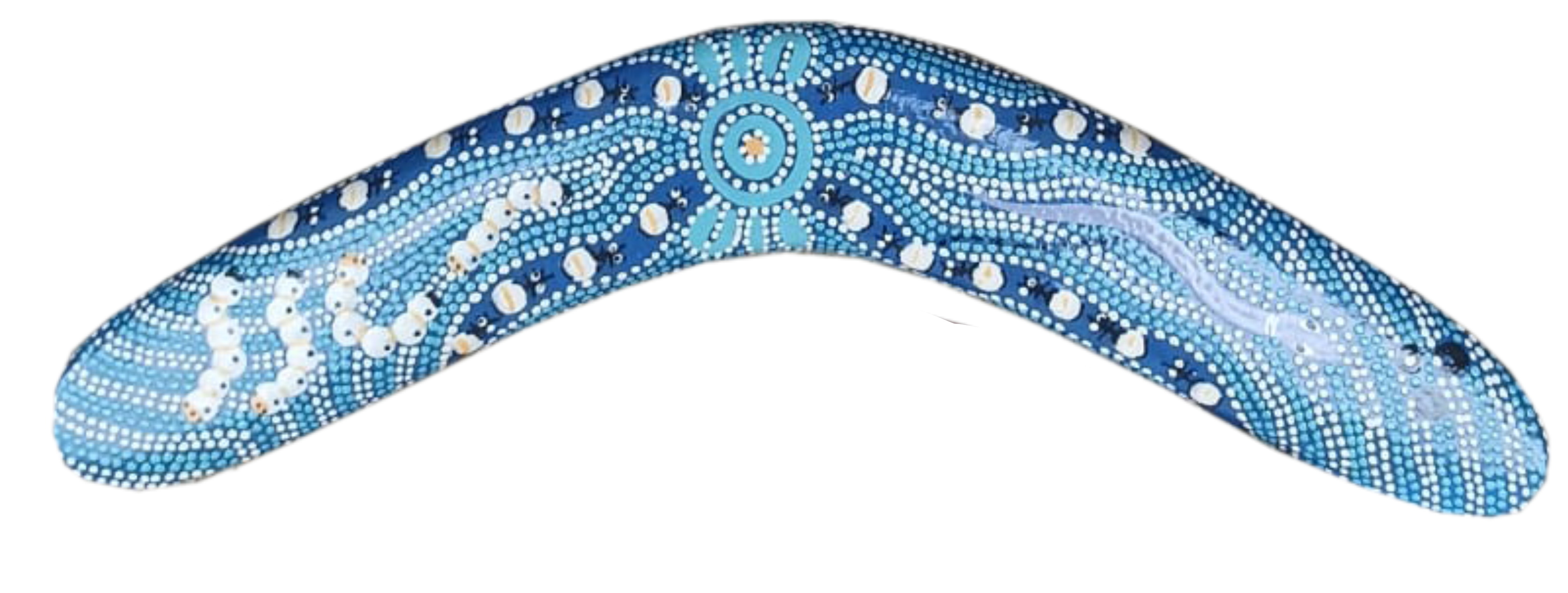 Boomerang - Bush Tucker Blue By Julie Paige