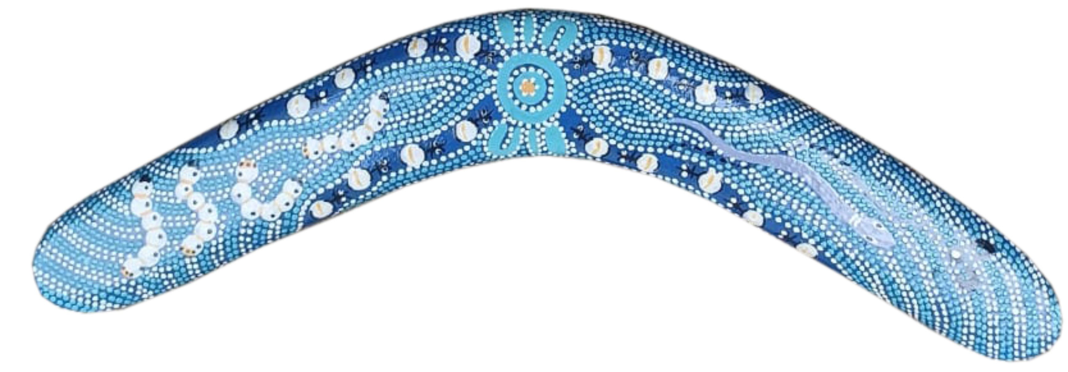 Boomerang - Bush Tucker Blue By Julie Paige