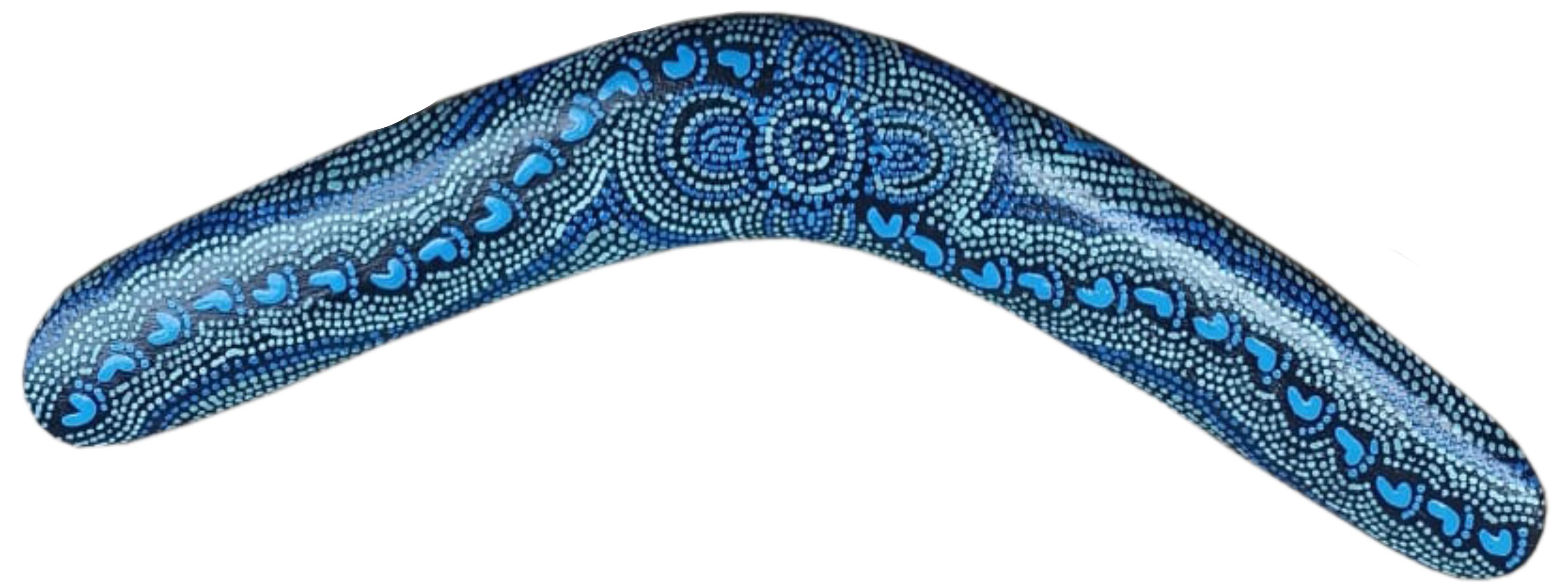 Boomerang - On Walkabout Blue By Karen Taylor