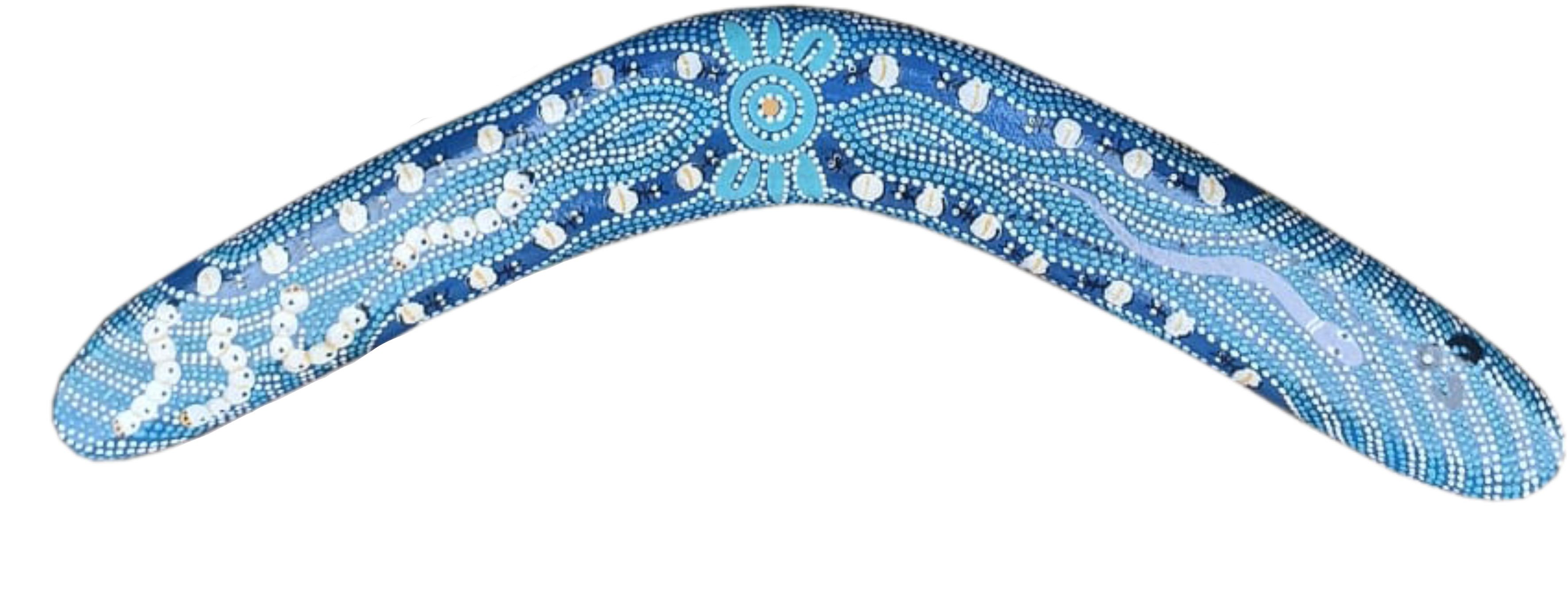 Boomerang - Bush Tucker Blue By Julie Paige