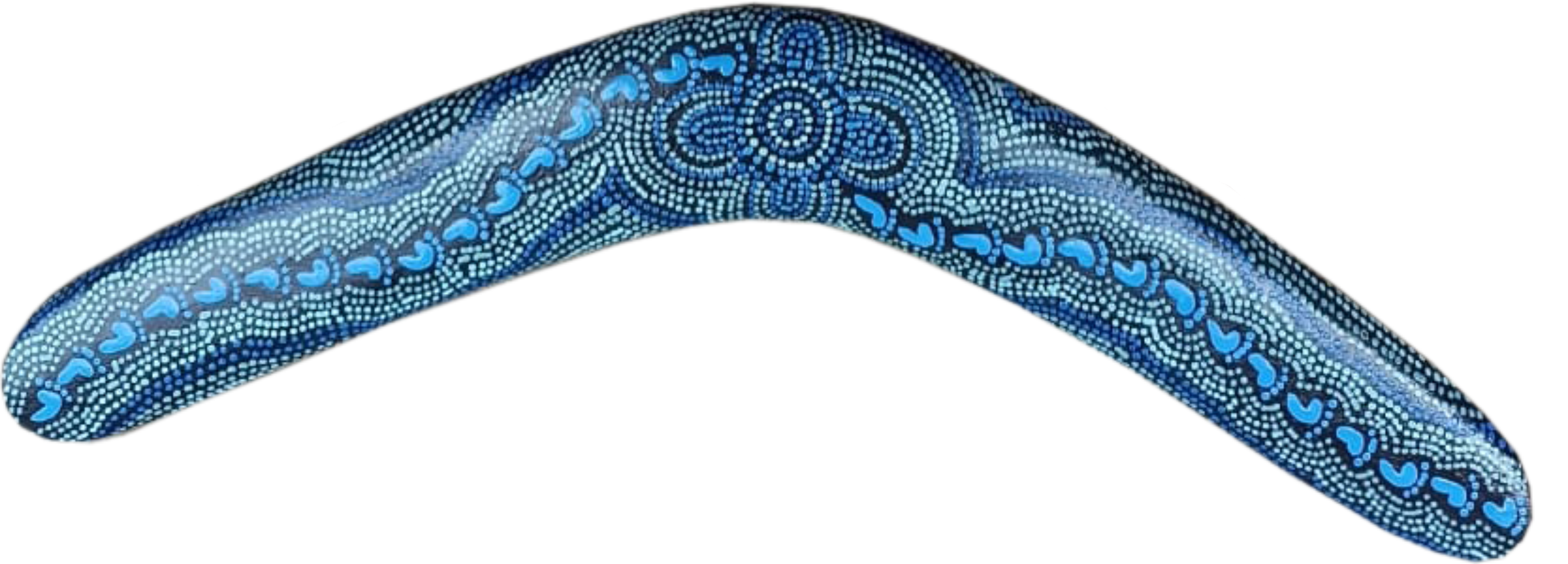 Boomerang - On Walkabout Blue By Karen Taylor