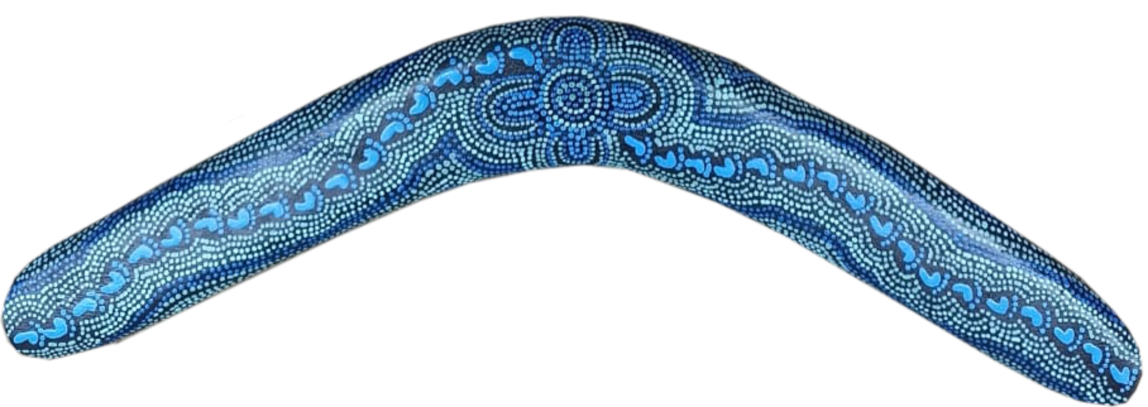 Boomerang - On Walkabout Blue By Karen Taylor