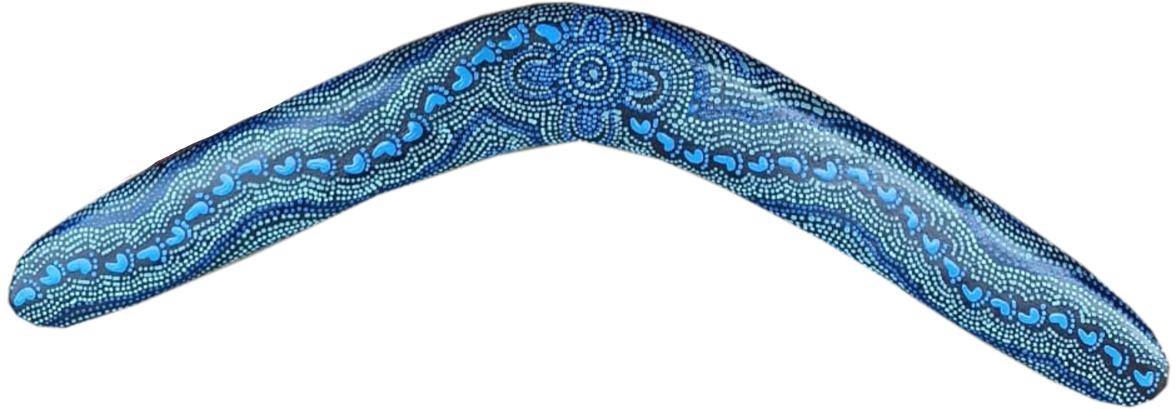 Boomerang - On Walkabout Blue By Karen Taylor