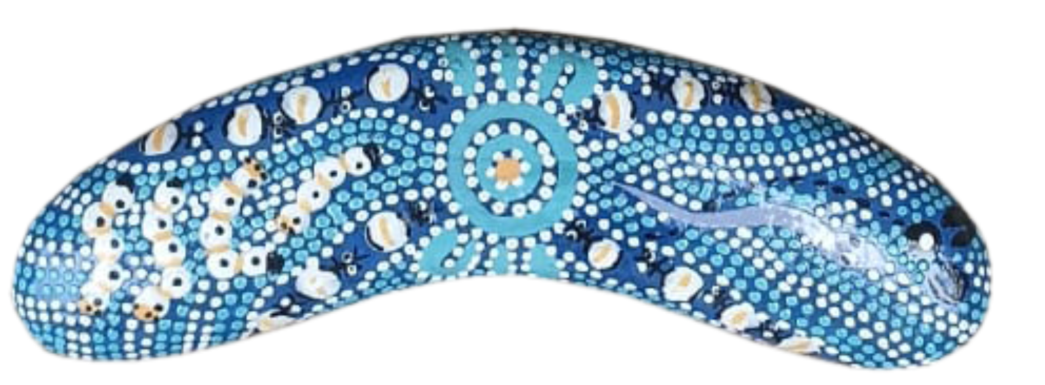 Boomerang - Bush Tucker Blue By Julie Paige