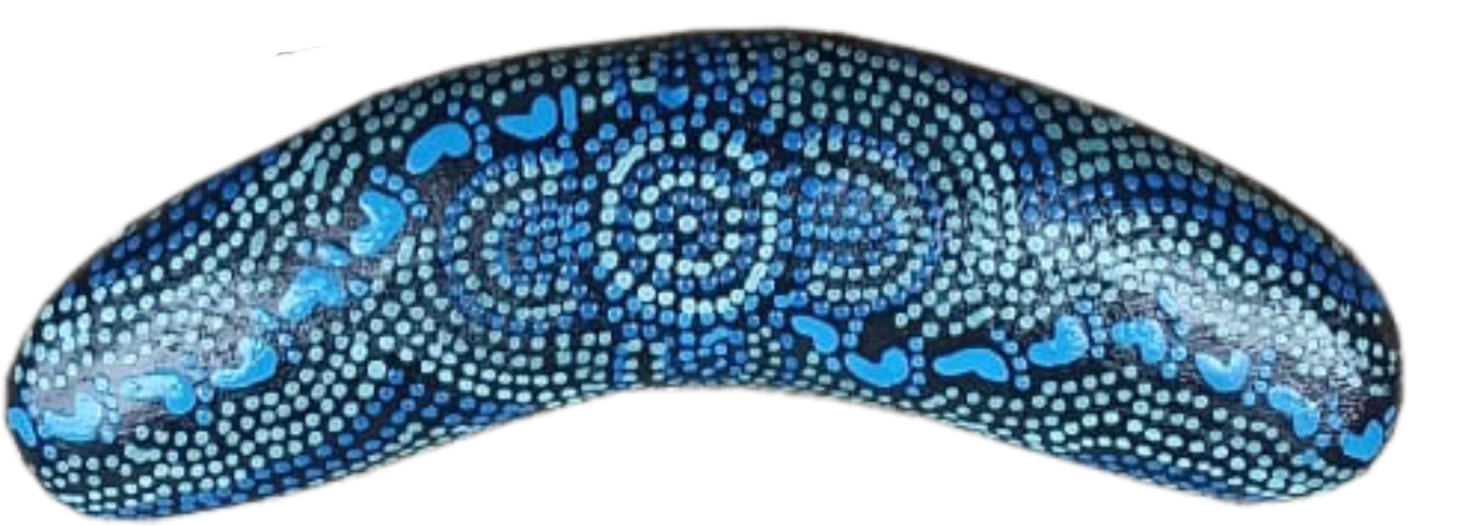 Boomerang - On Walkabout Blue By Karen Taylor