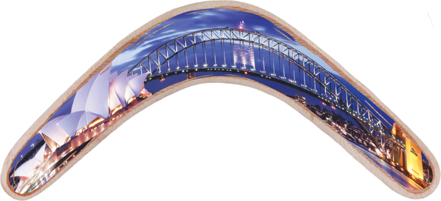 Returning Boomerang Sydney Harbour