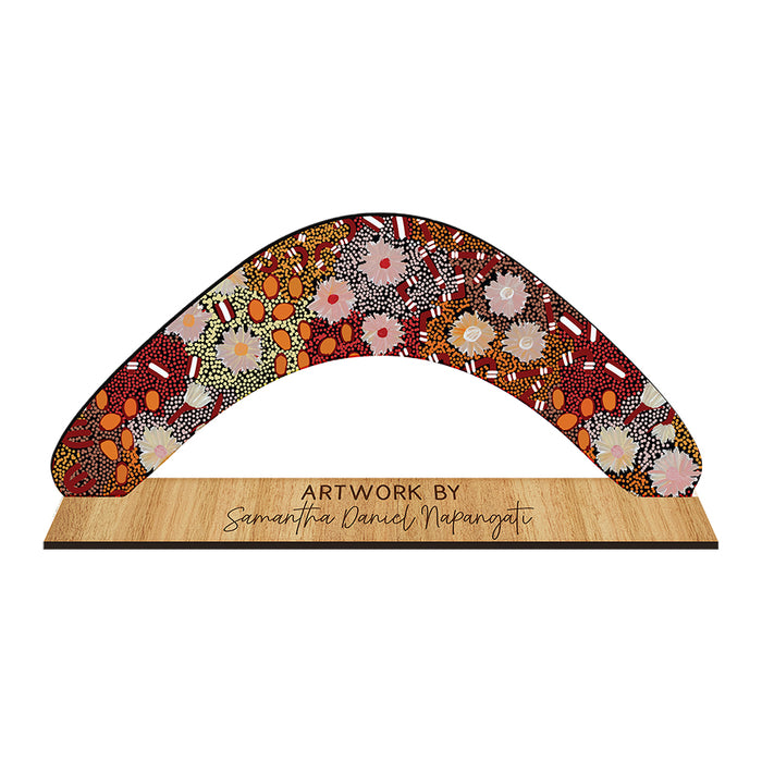 Decorative Boomerang Australian Made - Samantha Daniel Napangati