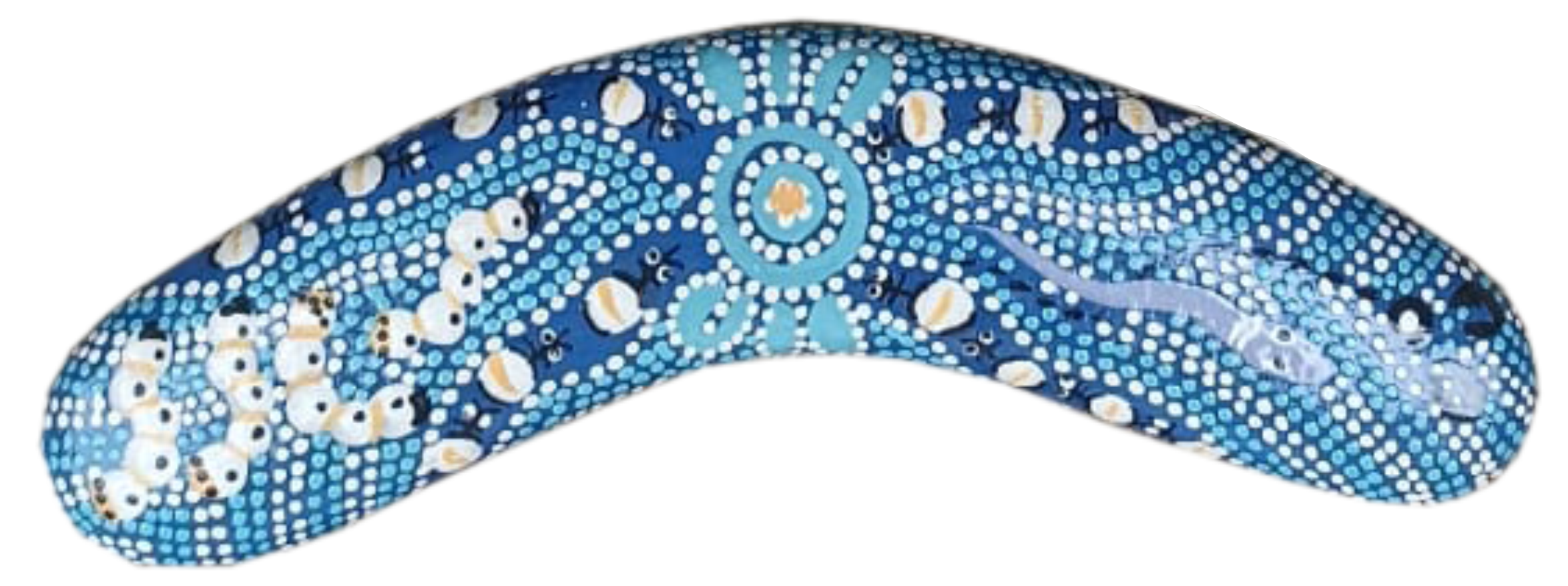 Boomerang - Bush Tucker Blue By Julie Paige