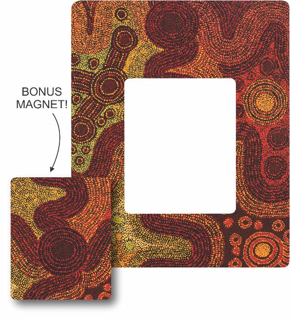 Photo Frame Magnet - Alison Munti Riley (Orange) — Bulurru Shop