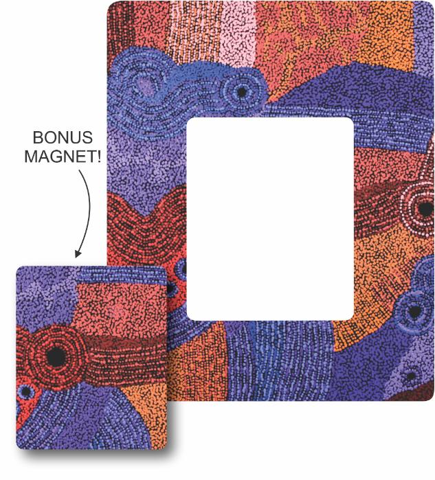 Photo Frame Magnet - Alison Munti Riley (Blue/Red)