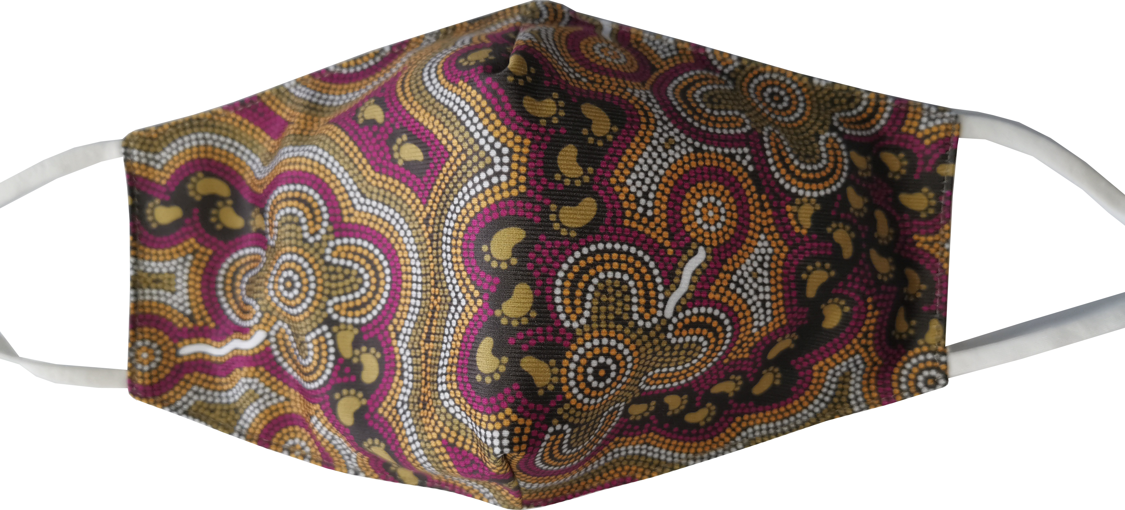 Bulurru Face Mask Adjustable Aboriginal Designs - 8 Designs To Choose From - fair-dinkum-gifts