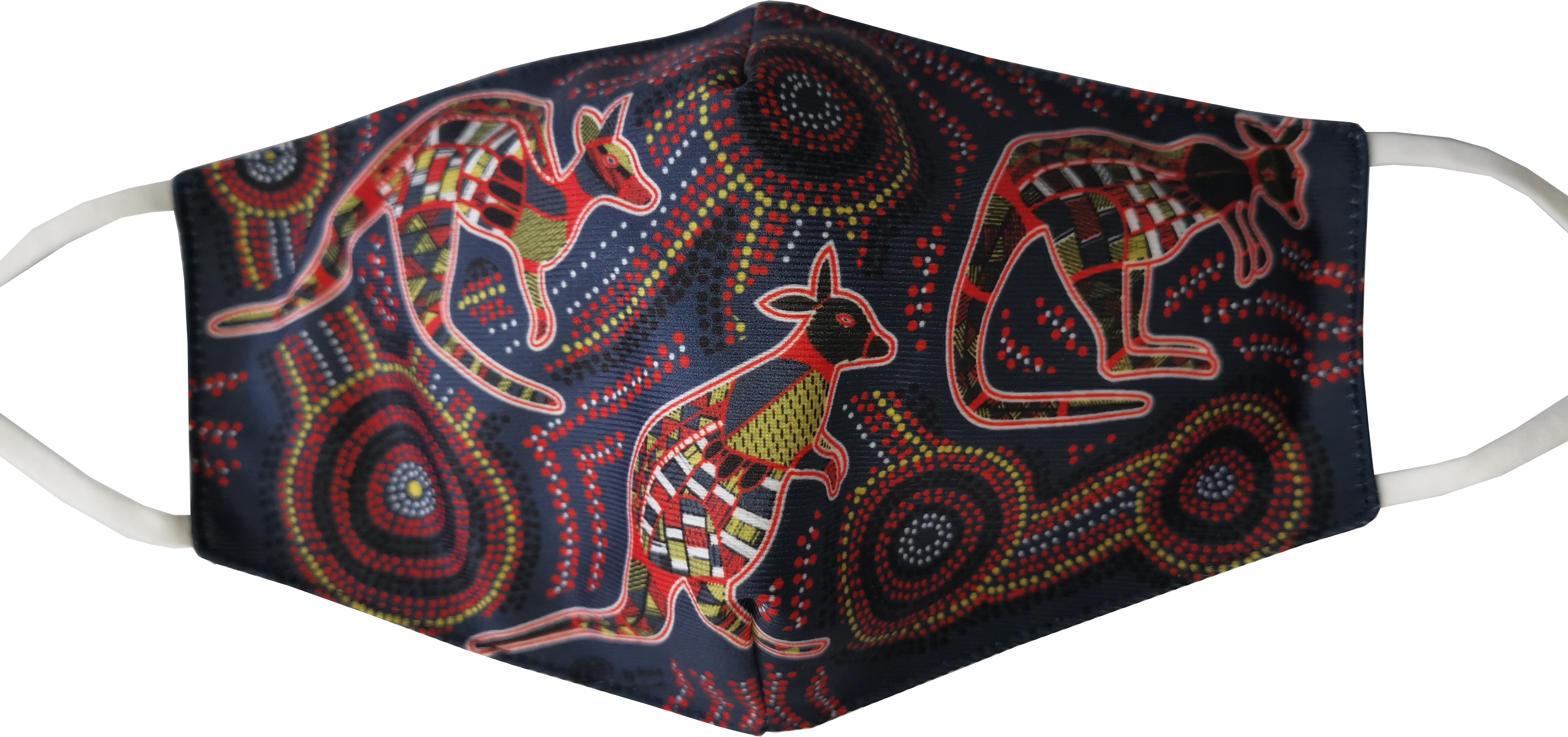 Bulurru Face Mask Adjustable Aboriginal Designs - 8 Designs To Choose From - fair-dinkum-gifts