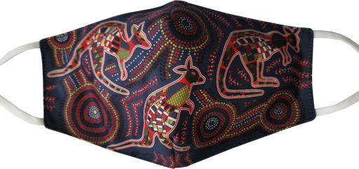 Bulurru Face Mask Adjustable Aboriginal Designs - 8 Designs To Choose From - fair-dinkum-gifts