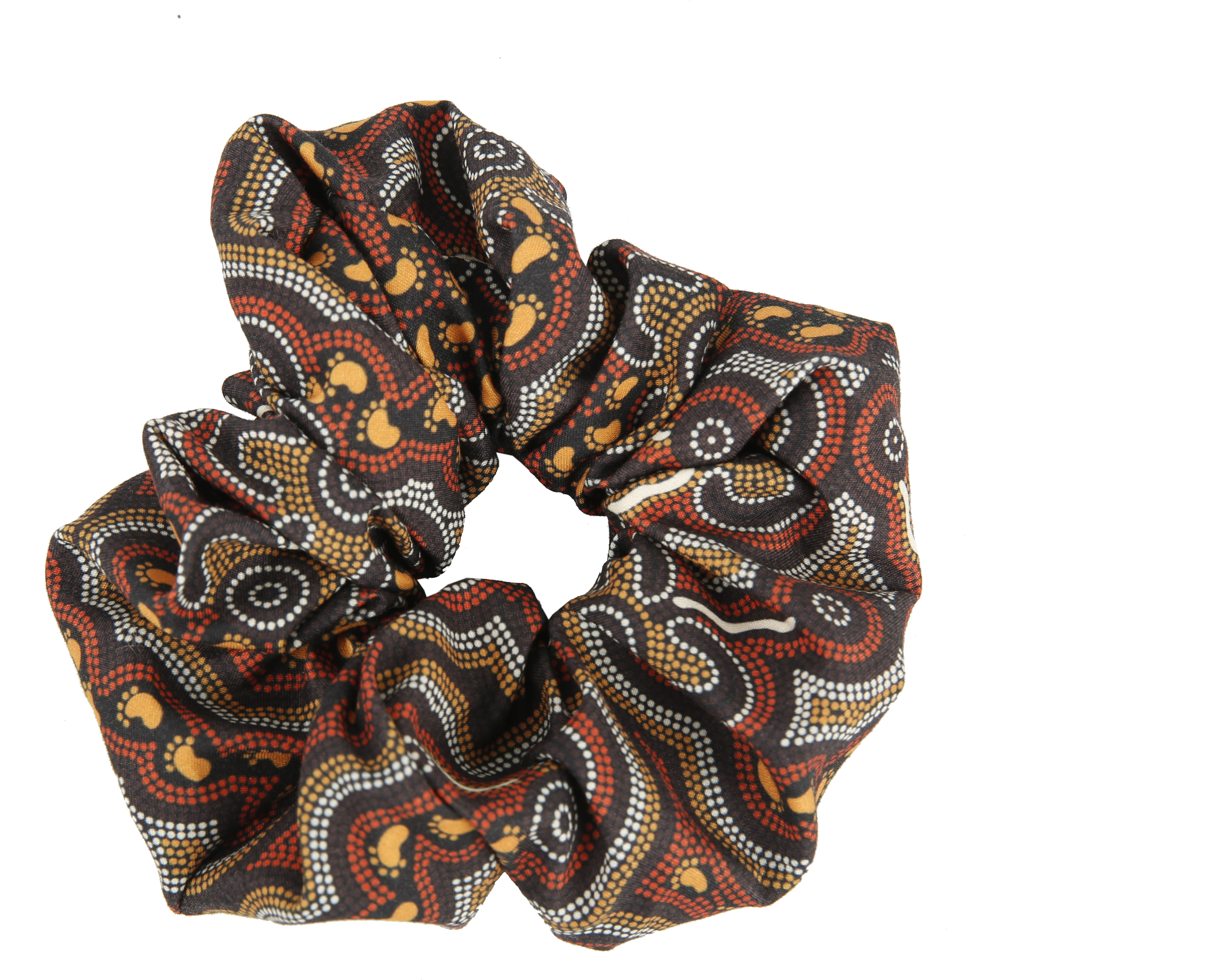 Aboriginal Scrunchie - On Walkabout Ochre