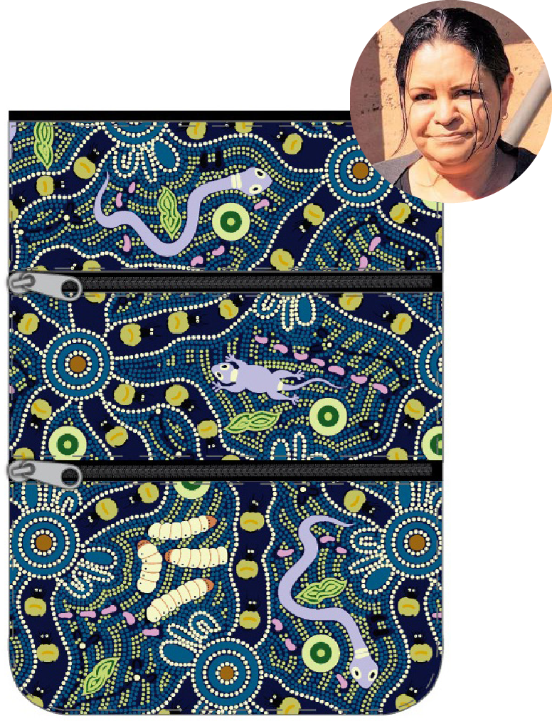 3 Compartment Zip Bag Bulurru Designs