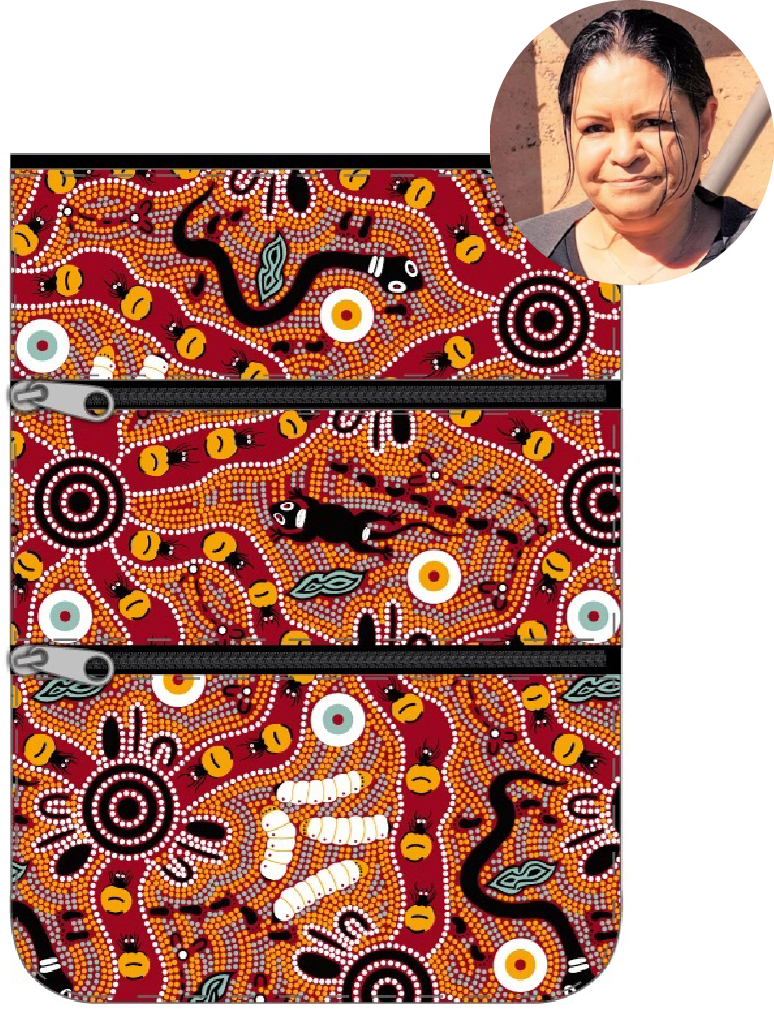 3 Compartment Zip Bag Bulurru Designs