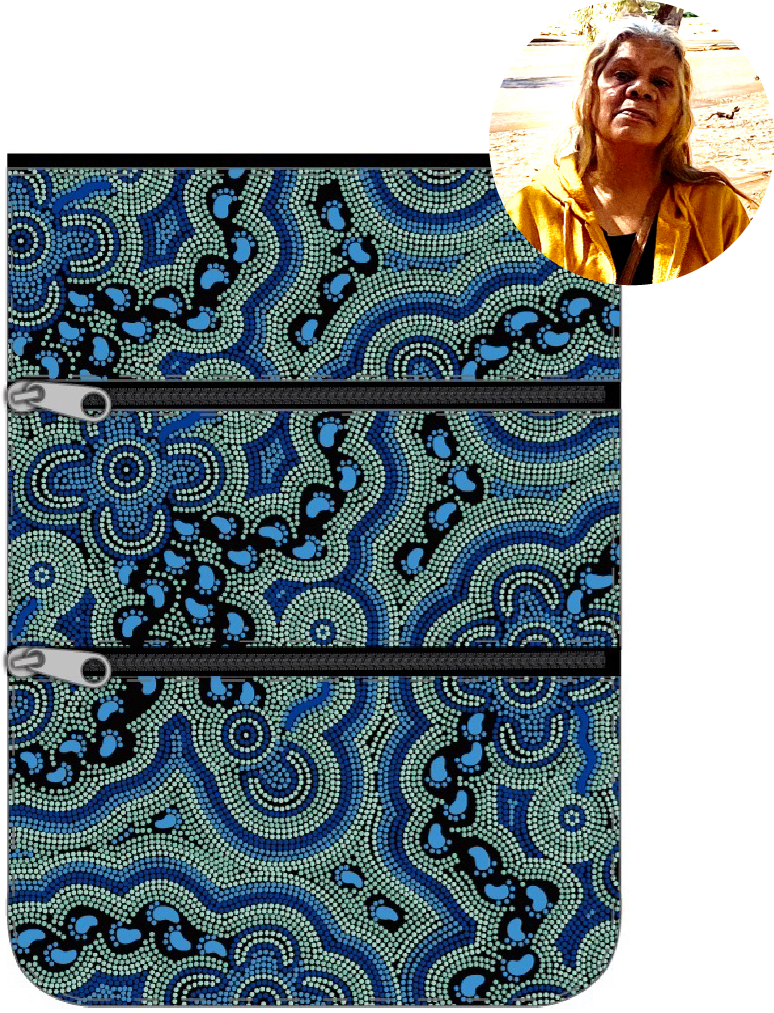 3 Compartment Zip Bag Bulurru Designs