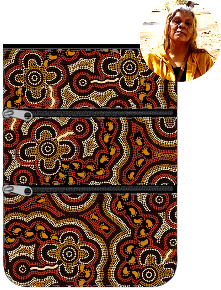 3 Compartment Zip Bag Bulurru Designs