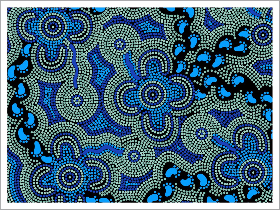 Ceramic Magnet - On Walkabout By Karen Taylor