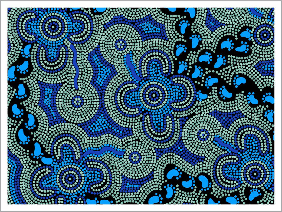 Ceramic Magnet - On Walkabout By Karen Taylor