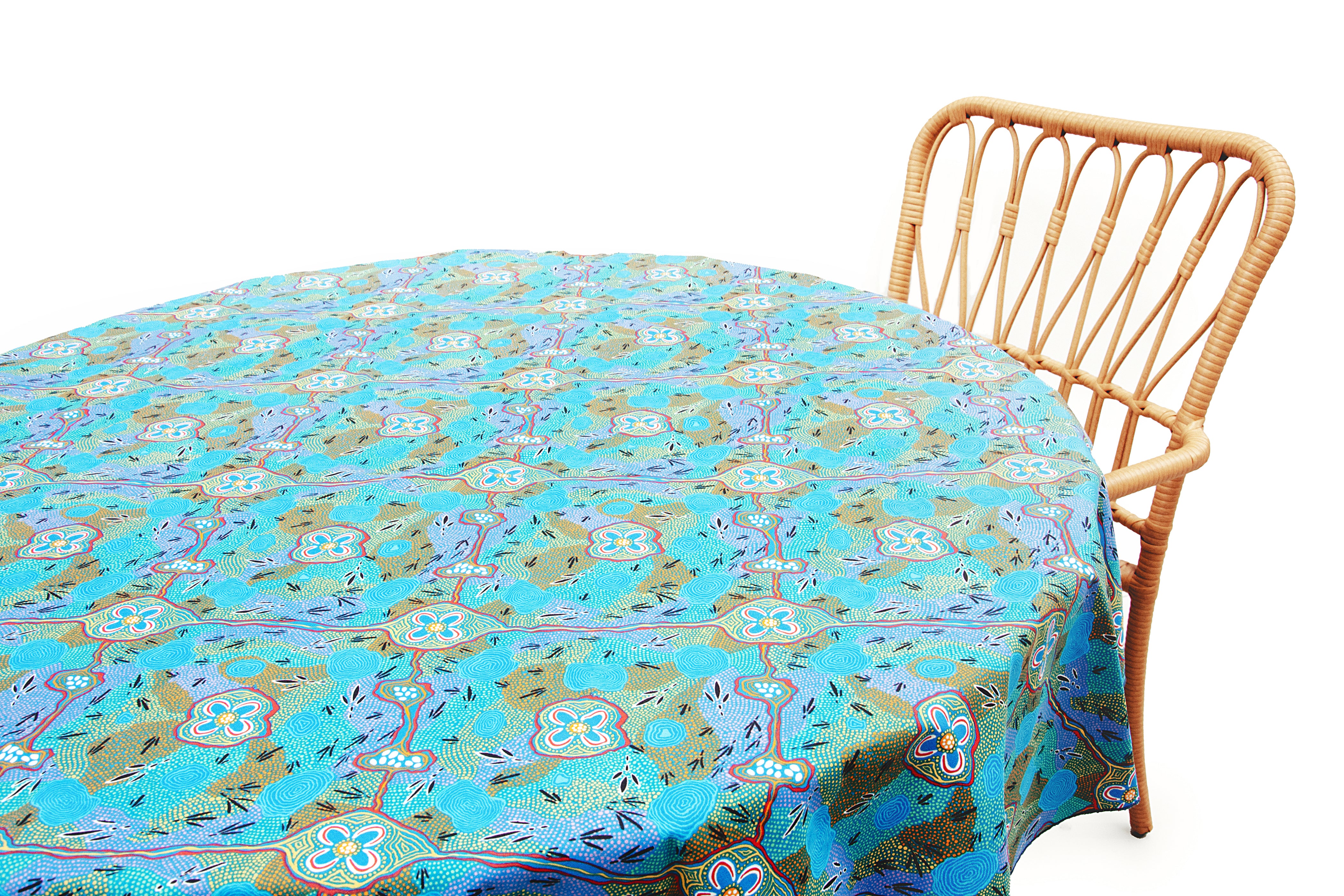 Buy Aboriginal Round Tablecloth Online Australia — Bulurru Shop