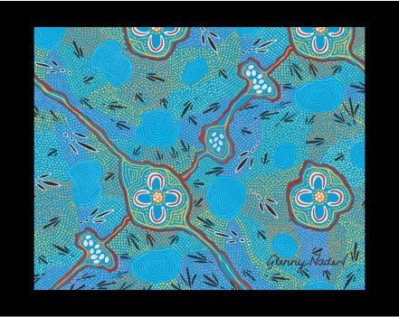 Canvas Art Print - Bush Tucker Gathering By Glenny Naden