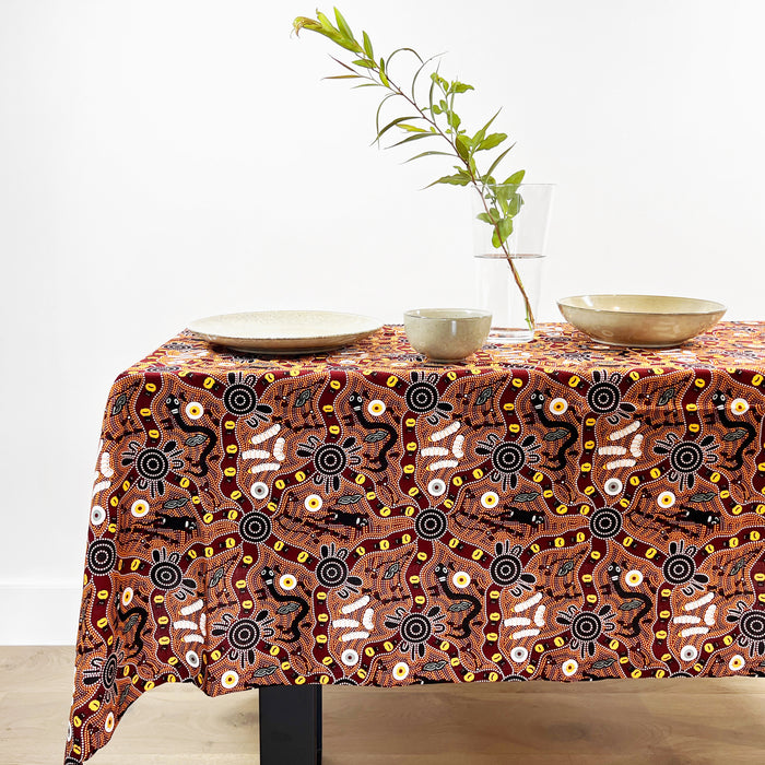 Aboriginal Rectangle Tablecloth Large