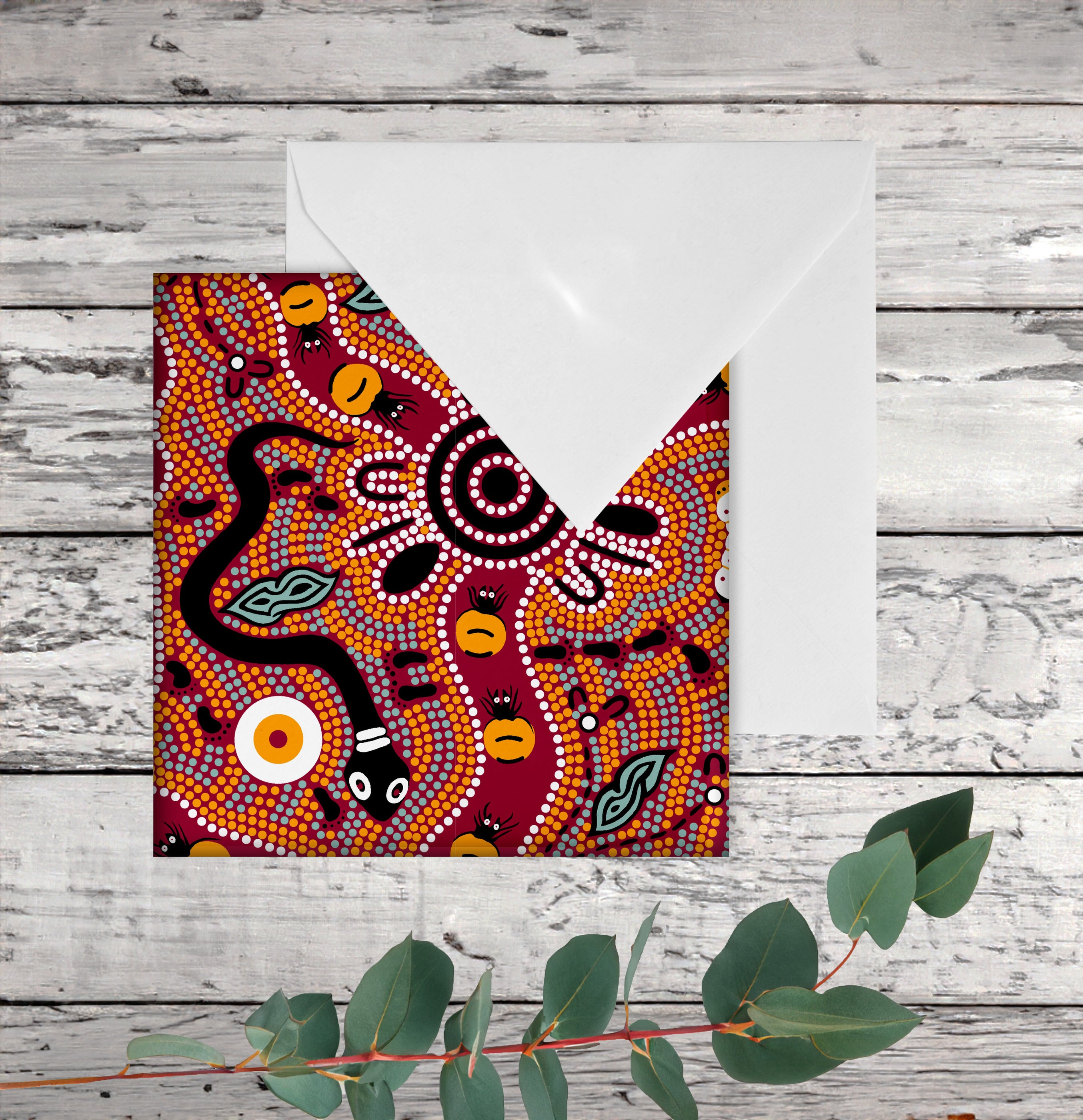 Greeting Card - Bush Tucker Tan By Julie Paige — Bulurru Shop