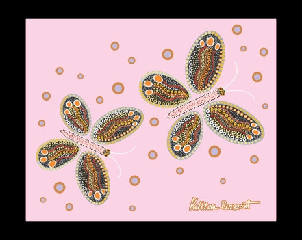 Canvas Art Print - Butterflies By Kathleen Buzzacott