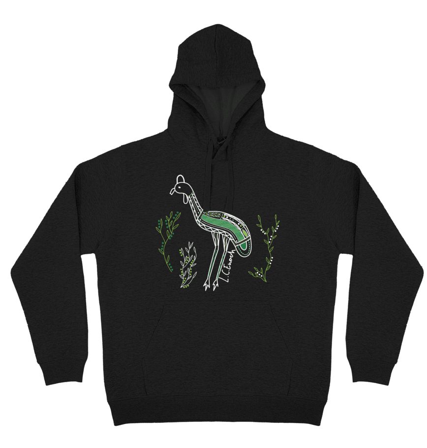 Adults Cozy Hoodie - Cassowary By Louis Enoch
