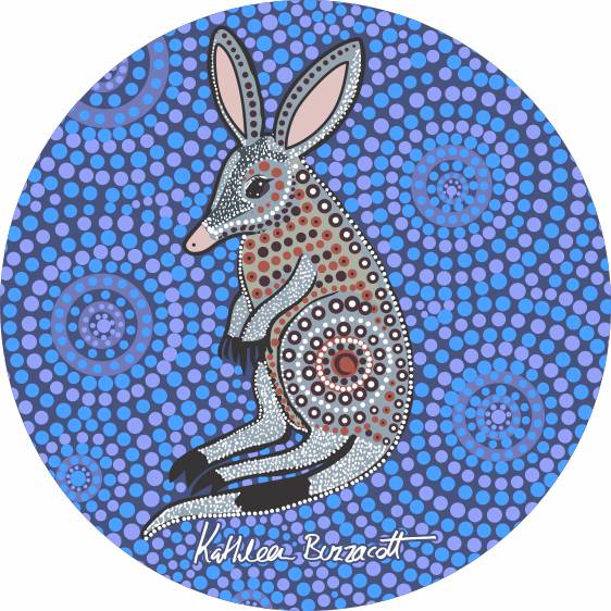 Aboriginal Ceramic Coasters By Kathleen Buzzacott