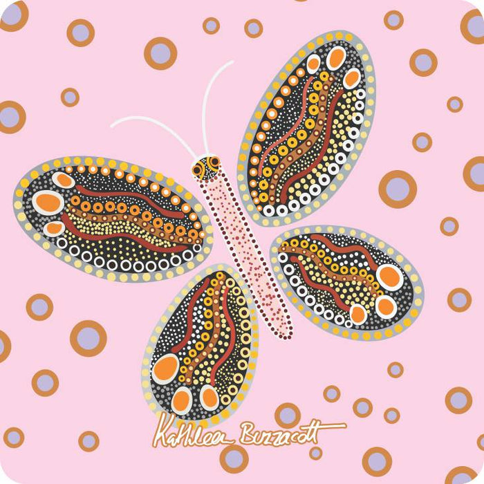 Aboriginal Ceramic Coasters By Kathleen Buzzacott