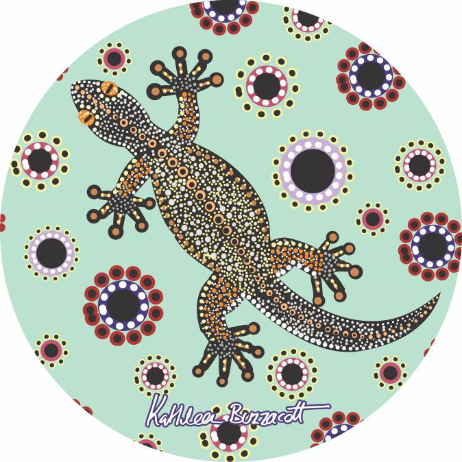 Aboriginal Ceramic Coasters By Kathleen Buzzacott