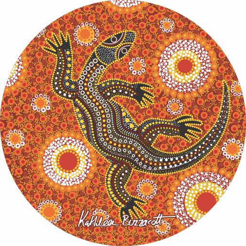 Aboriginal Ceramic Coasters By Kathleen Buzzacott