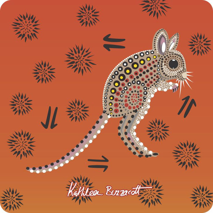 Aboriginal Ceramic Coasters By Kathleen Buzzacott