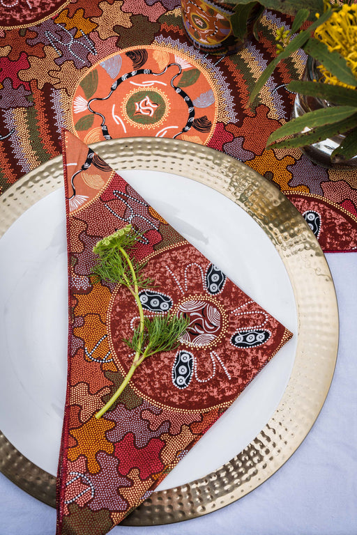 Art Down Under Aboriginal Napkins (Set of 4) - Fair Dinkum Gifts