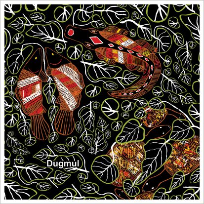 Aboriginal Ceramic Coasters - Dugmul By Graham Kenyon