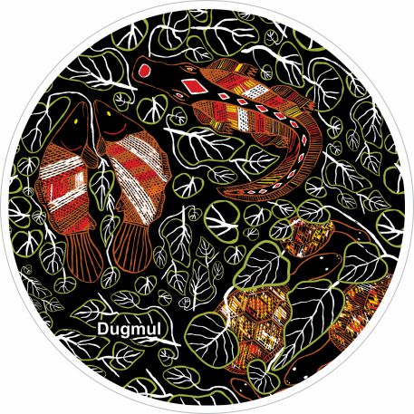 Aboriginal Ceramic Coasters - Dugmul By Graham Kenyon