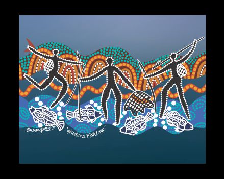Canvas Art Print - Hunters Fish Trap By Susan Betts