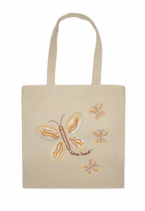 Shopping Tote Bag - Butterflies By Kathleen Buzzacott