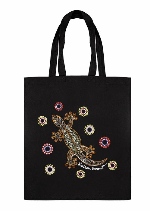 Shopping Tote Bag - Gecko By Kathleen Buzzacott