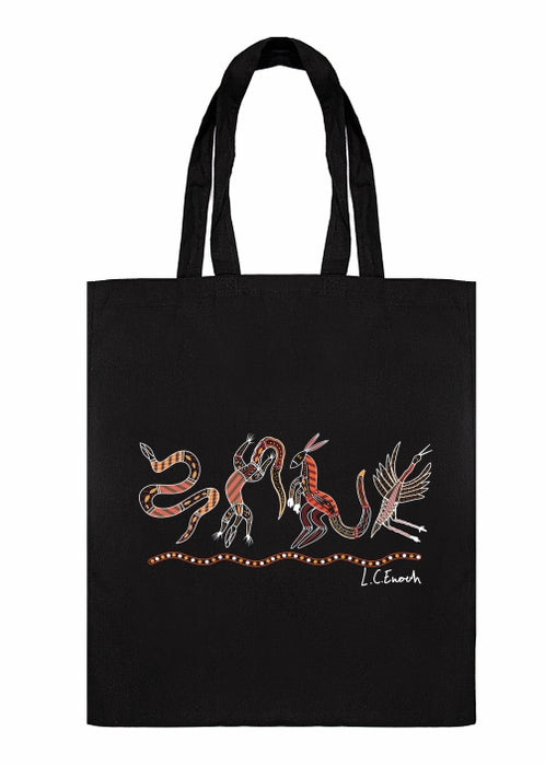 Shopping Tote Bag - Meeting Place (Fire) By Louis Enoch