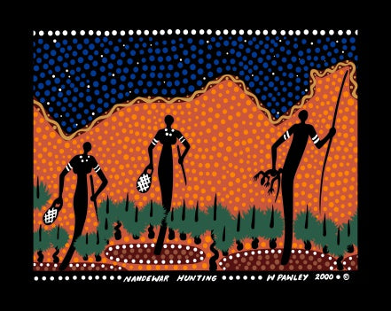 Canvas Art Print - Nandewar Hunting By Wendy Pawley